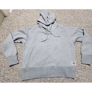 UMBRO Gray Hooded Sweatshirt Front Logo size XXL (48) Unisex